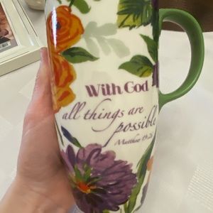 Cypress Porcelain Travel Mug Bible Verse